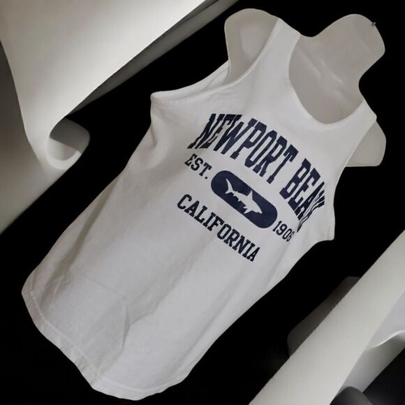 TANK TOP NEWPORT BEACH Est. 1906 CALIFORNIA ALSTYLE APPAREL ACTIVEWEAR MEDIUM - Picture 10 of 16